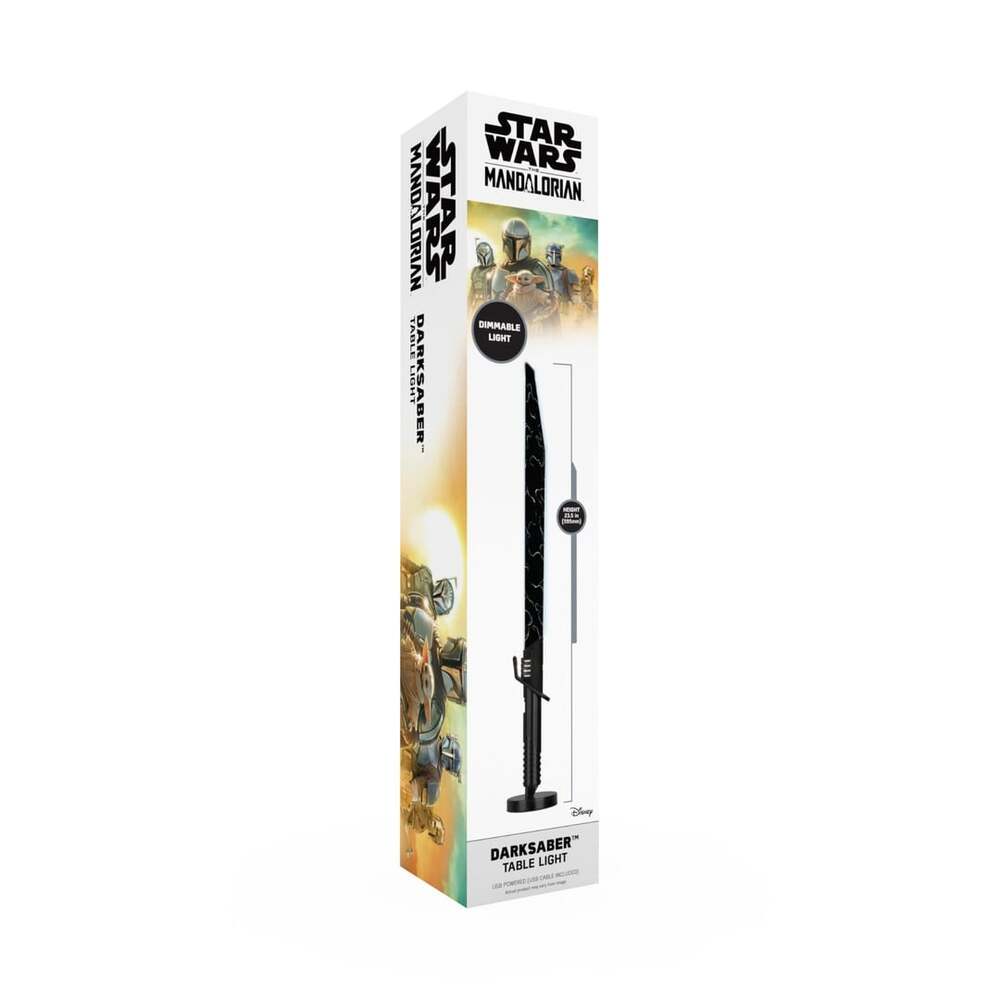 Star Wars The Mandalorian Darksaber Table Light Dimmable Lamp New